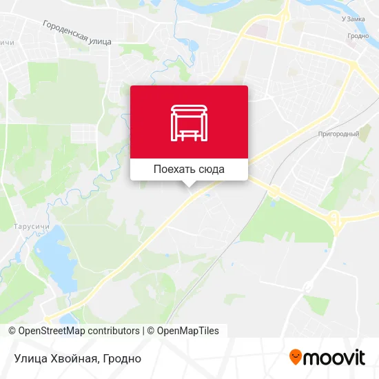 Карта Улица Хвойная