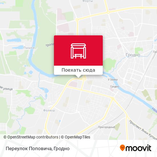 Карта Переулок Поповича