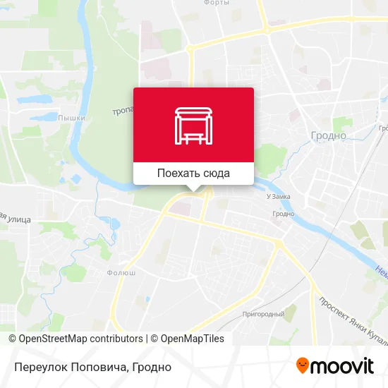 Карта Переулок Поповича