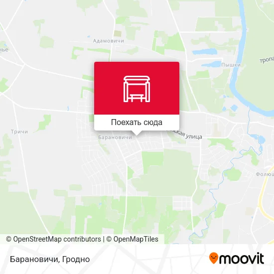 Карта Барановичи