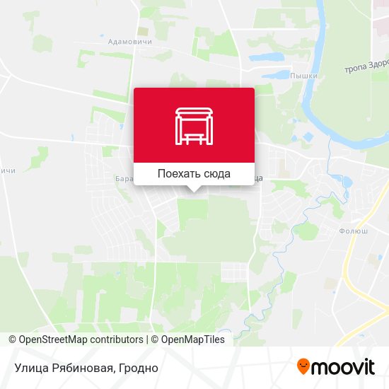 Карта Улица Рябиновая