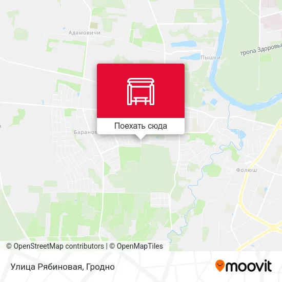 Карта Улица Рябиновая