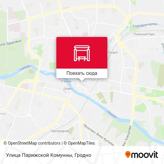 Карта Улица Парижской Комунны
