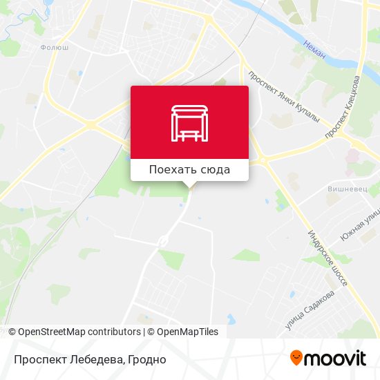 Карта Проспект Лебедева