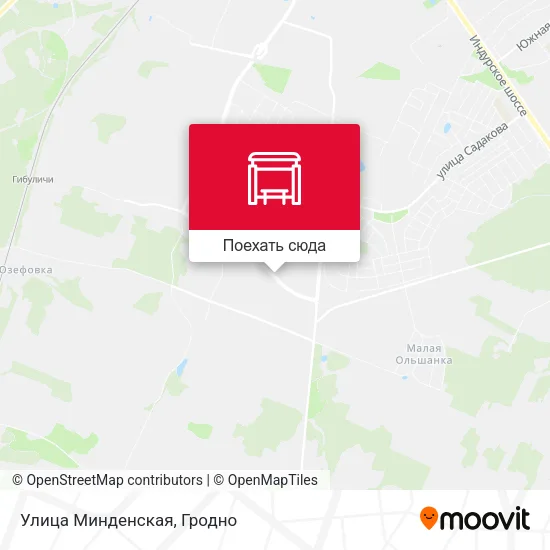 Карта Улица Минденская