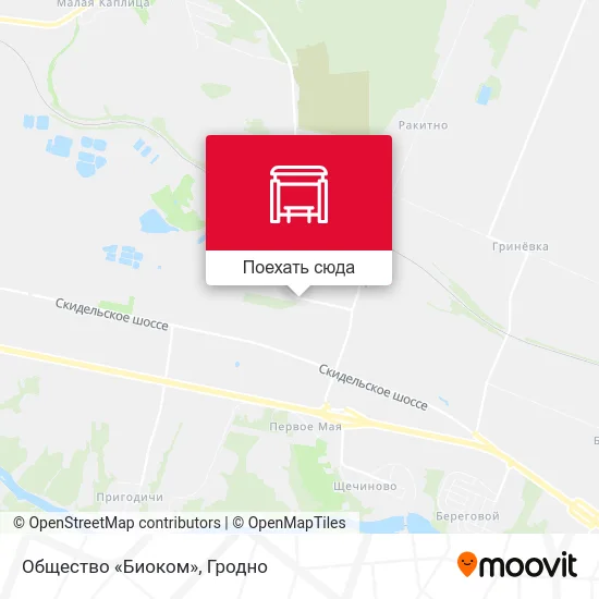 Карта Общество «Биоком»