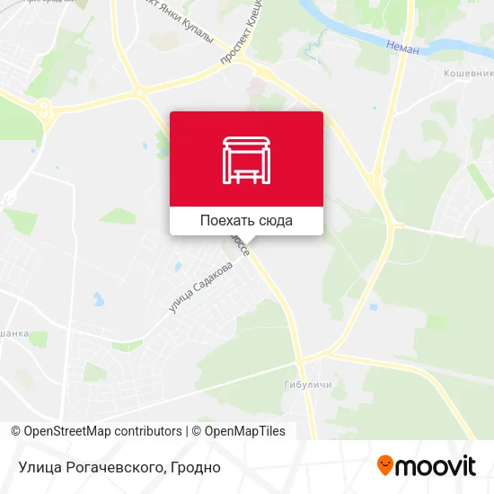 Карта Улица Рогачевского