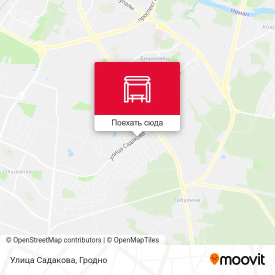 Карта Улица Садакова