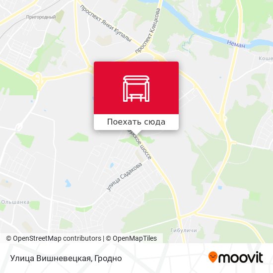 Карта Улица Вишневецкая