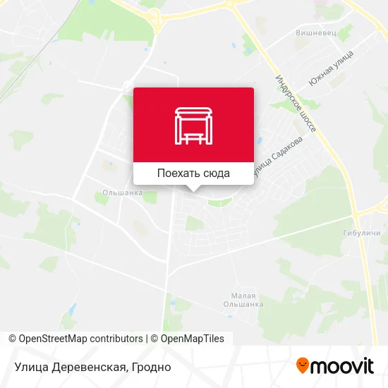 Карта Улица Деревенская