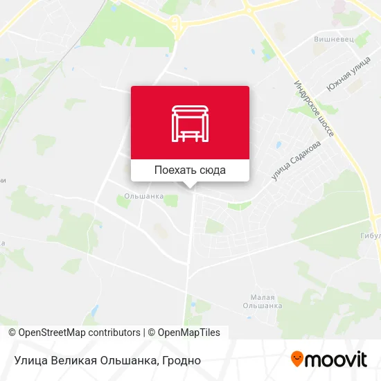 Карта Улица Великая Ольшанка