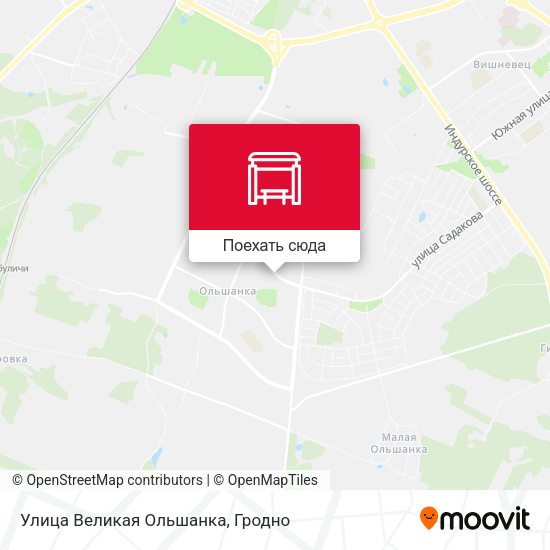 Карта Улица Великая Ольшанка
