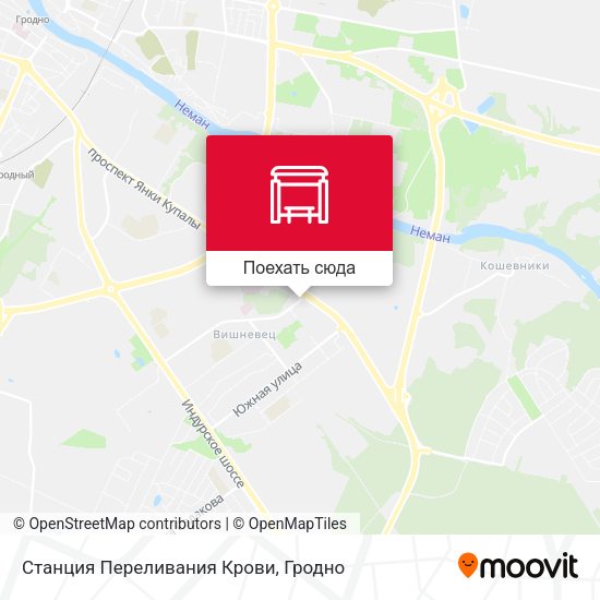 Карта Станция Переливания Крови