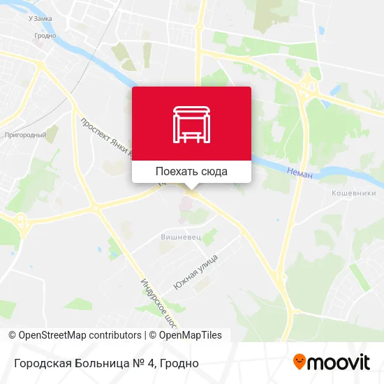 Карта Городская Больница № 4