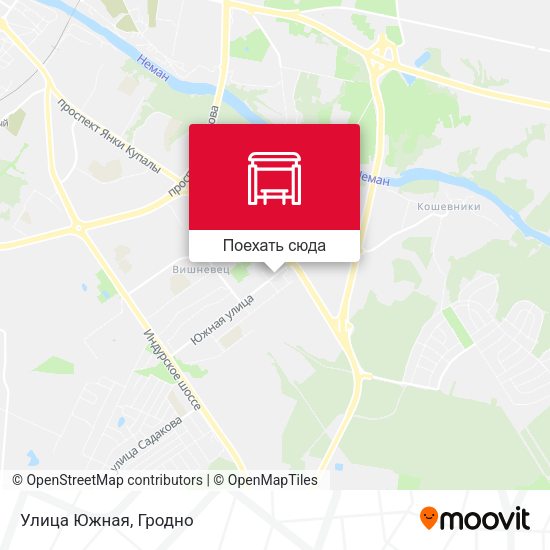 Карта Улица Южная