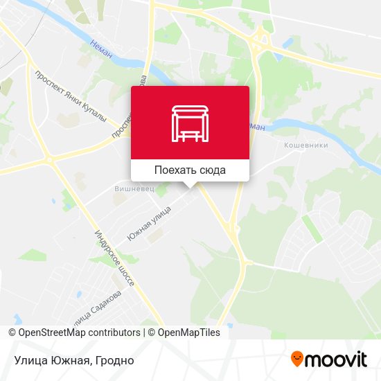 Карта Улица Южная