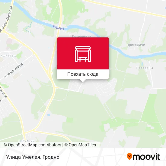 Карта Улица Умелая