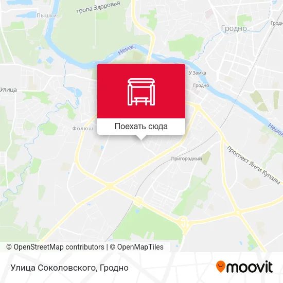 Карта Улица Соколовского