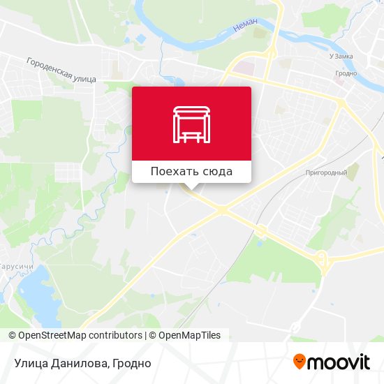 Карта Улица Данилова