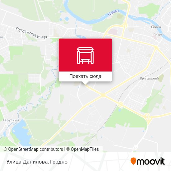 Карта Улица Данилова