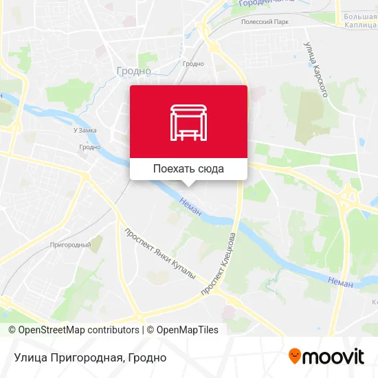 Карта Улица Пригородная