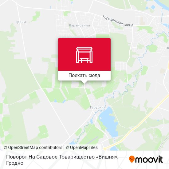 Карта Поворот На Садовое Товарищество «Вишня»