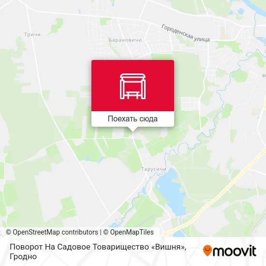 Карта Поворот На Садовое Товарищество «Вишня»