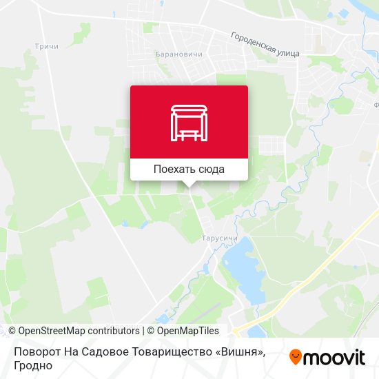 Карта Поворот На Садовое Товарищество «Вишня»