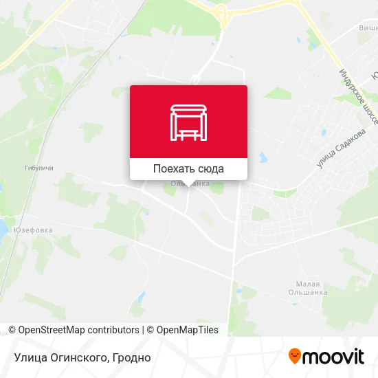 Карта Улица Огинского