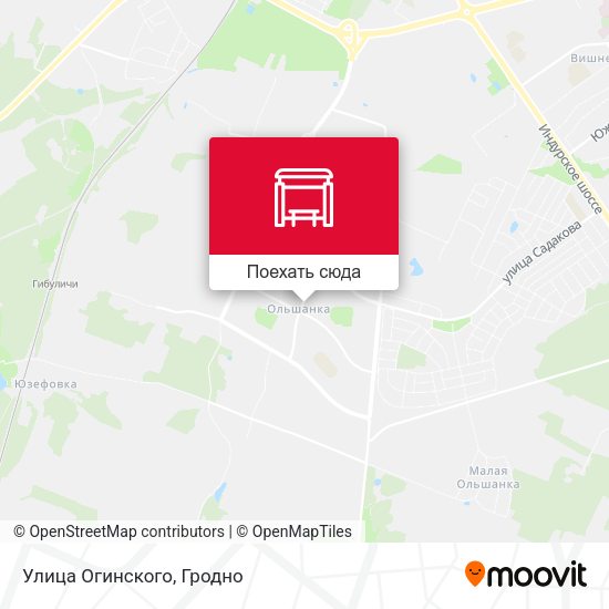 Карта Улица Огинского