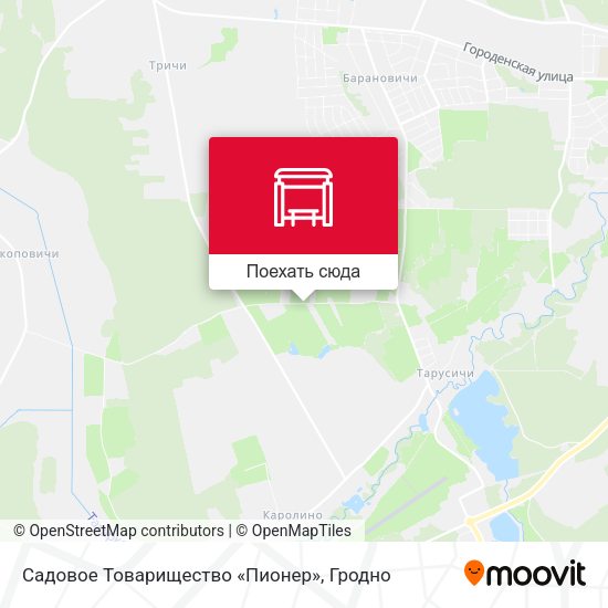 Карта Садовое Товарищество «Пионер»