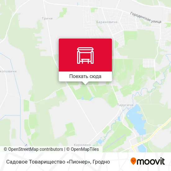 Карта Садовое Товарищество «Пионер»
