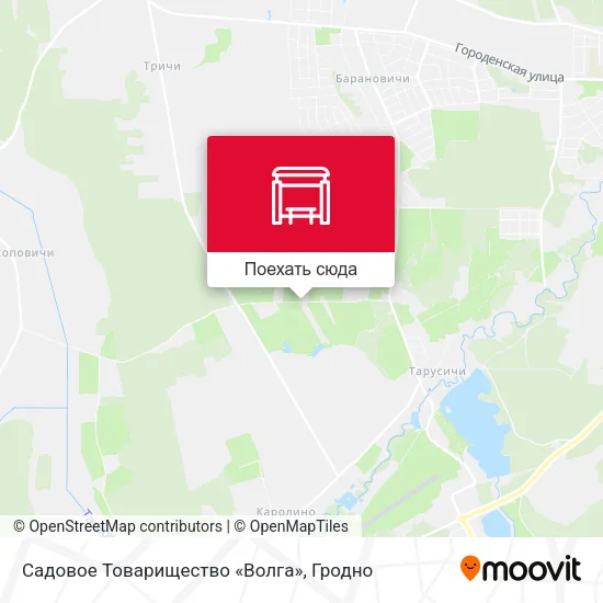 Карта Садовое Товарищество «Волга»