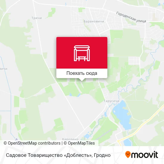 Карта Садовое Товарищество «Доблесть»