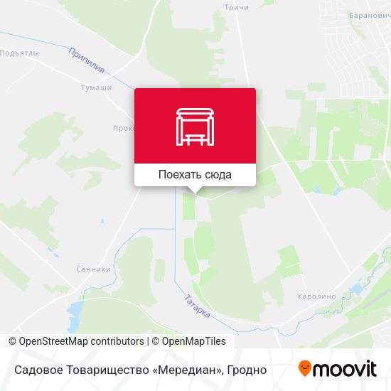 Карта Садовое Товарищество «Мередиан»