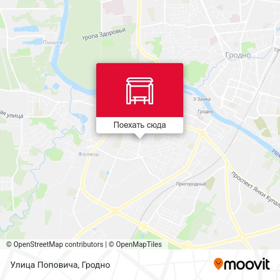 Карта Улица Поповича