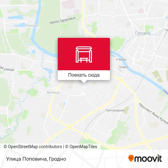 Карта Улица Поповича