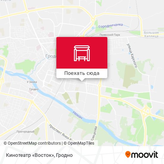 Карта Кинотеатр «Восток»