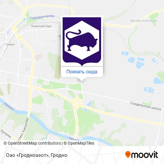 Карта Оао «Гродноазот»