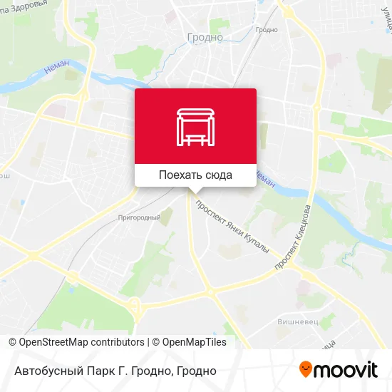 Карта Автобусный Парк Г. Гродно