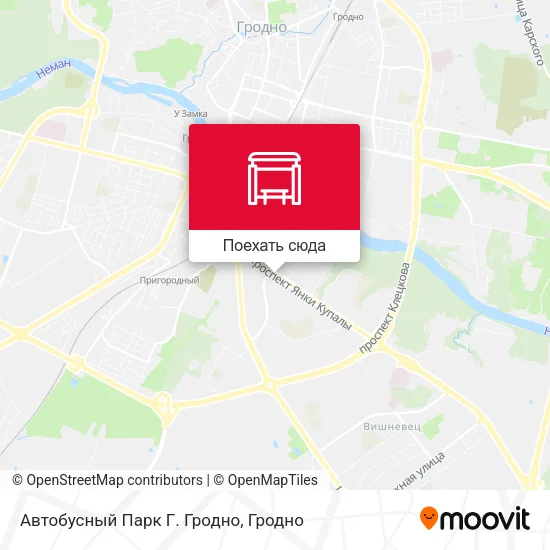 Карта Автобусный Парк Г. Гродно