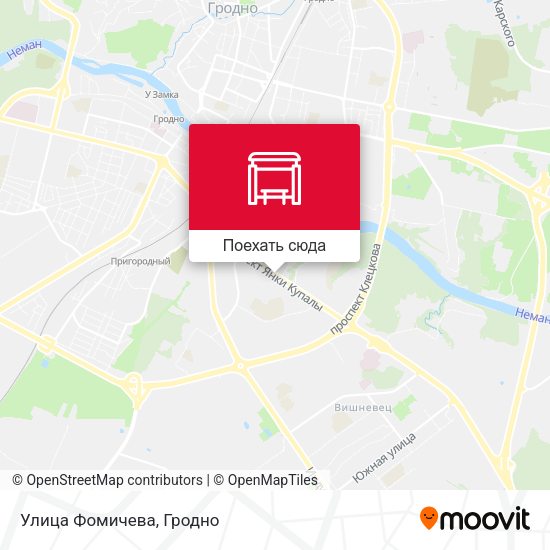 Карта Улица Фомичева