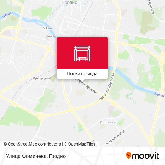 Карта Улица Фомичева