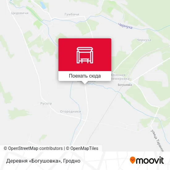 Карта Деревня «Богушовка»