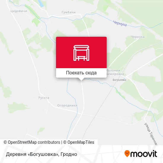 Карта Деревня «Богушовка»