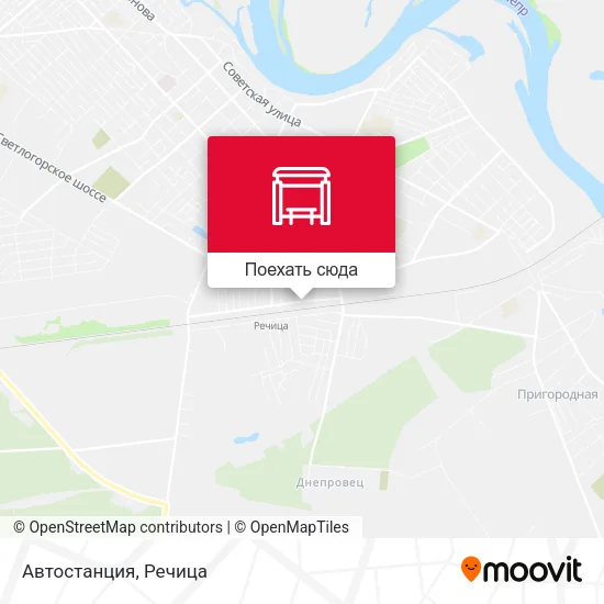 Карта Автостанция