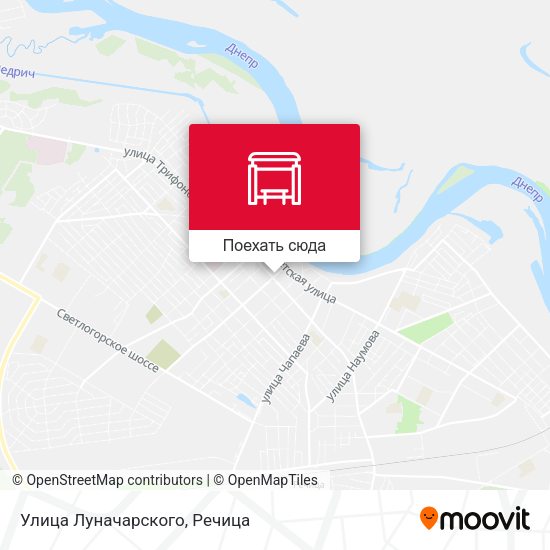 Карта Улица Луначарского