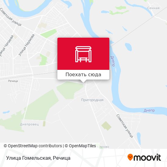 Карта Улица Гомельская