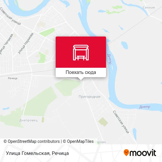 Карта Улица Гомельская