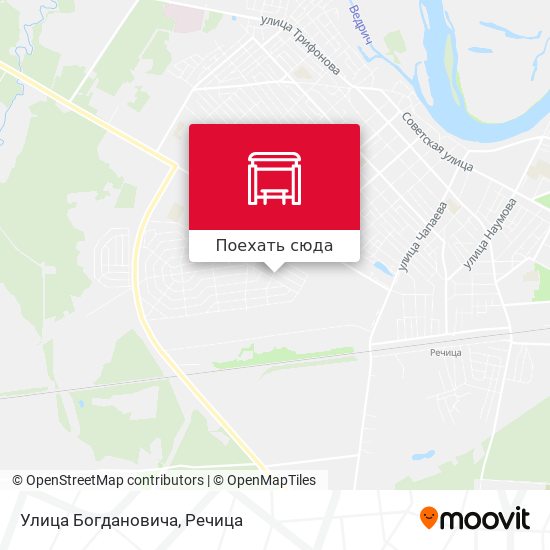 Карта Улица Богдановича